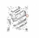 Citroen Ds4 D41 Arka Tampon Alt Difizörü Orjinal
